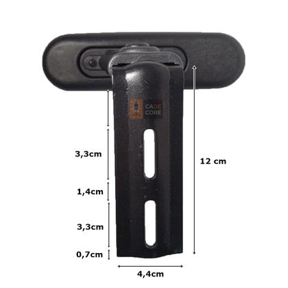 Imagem de Par de Braços Regulaveis 7 Posições Anatomico Aço Preto Manutenção