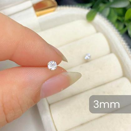 Imagem de Par De Brinco Pequeno Prata 925 Legítima Ponto de Luz 3mm