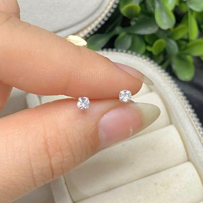 Imagem de Par De Brinco Pequeno Prata 925 Legítima Ponto de Luz 3mm