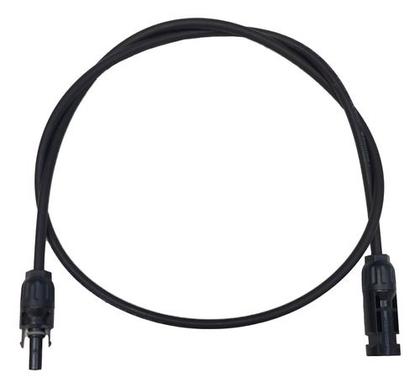 Imagem de Par De Cabo Solar 4mm2 Com Mc4 P/ Extensão - 2 X 1m Preto