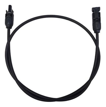 Imagem de Par De Cabo Solar 4mm2 Com Mc4 P/ Extensão - 2 X 1m Preto