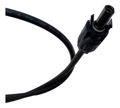 Imagem de Par De Cabo Solar 4mm2 Com Mc4 P/ Extensão - 2 X 1m Preto