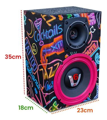 Imagem de Par De Caixas De Som Ambiente Acustica Passiva 600w Rms