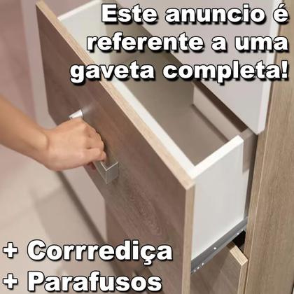 Imagem de Par De Corrediça Para Gaveta De Base Cinza De 40cm - 25kg