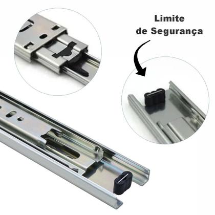 Imagem de Par De Corrediça Para gaveta Telescópica Light De 25cm