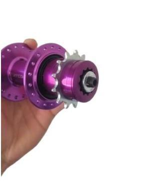 Imagem de Par de cubos barulhento GTA k7 36 furos com adaptador single roxo