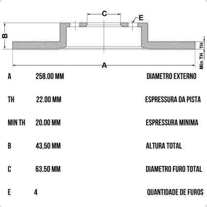 Imagem de Par de Disco De Freio Dianteiro Ventilado Ford Ecosport Fiesta Focus Fiesta Sedan 1.6 2.0 16v