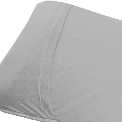 Imagem de Par de Fronha Para Travesseiro Liso 100% Algodão Em Malha