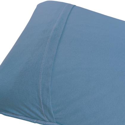 Imagem de Par de Fronha Para Travesseiro Liso 100% Algodão Em Malha