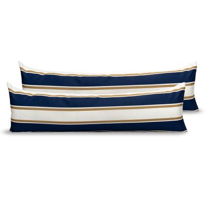 Imagem de Par De Fronha Xuxão 1,30m x 0,40cm Capa Travesseiro Corpo Grande C/ Zíper 180 Fios Estampado