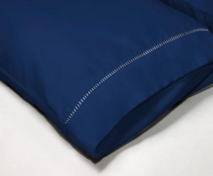 Imagem de Par de Fronhas Avulsas Micropercal Cores Lisas Ponto Palito