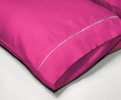 Imagem de Par de Fronhas Avulsas Micropercal Cores Lisas Ponto Palito