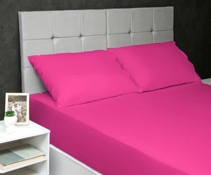 Imagem de Par de Fronhas Avulsas Micropercal Cores Lisas Ponto Palito