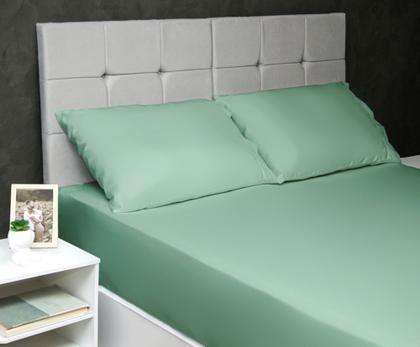 Imagem de Par de Fronhas Avulsas Micropercal Cores Lisas Ponto Palito