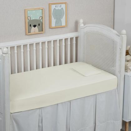 Imagem de Par de Fronhas Cama Berço Bebê 200 Fios Algodão Avulso 01 Peça Super Macio 2 Peças