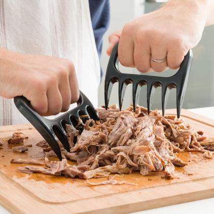 Imagem de Par De Garras De Urso Desfiador De Carne Churrasco Saladas Garfo