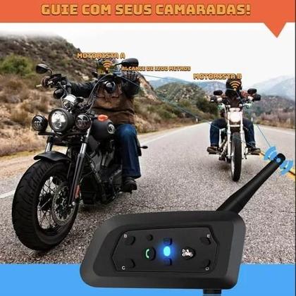 Imagem de Par De Intercomunicador Capacete Moto V6