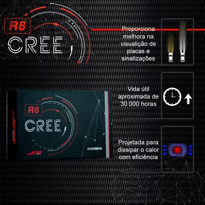 Par De Lâmpada Ultra Led R8 Cree HB3 6500k 3000 Lúmens - JR8 Imagem de Par De Lâmpada Ultra Led R8 Cree HB3 6500k 3000 Lúmens