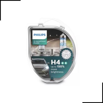 Imagem de Par de Lâmpadas Farol Ford Belina Philips H4 XtremeVision 150% + Luz