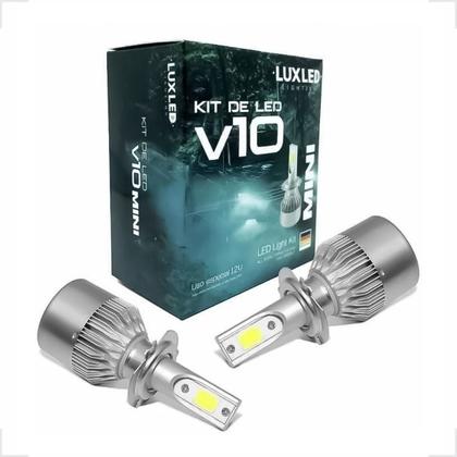 Imagem de Par De Lâmpadas Super Led V10 H1 H3 H4 H7 H8/h11 H13 H16 H27 Branco Branco-frio