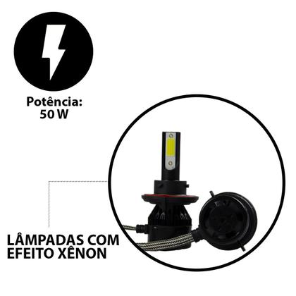 Imagem de Par de Lâmpadas Ultra Led 8000 Lumens 36W Farol Tipo Xênon Vários Modelos - Importway