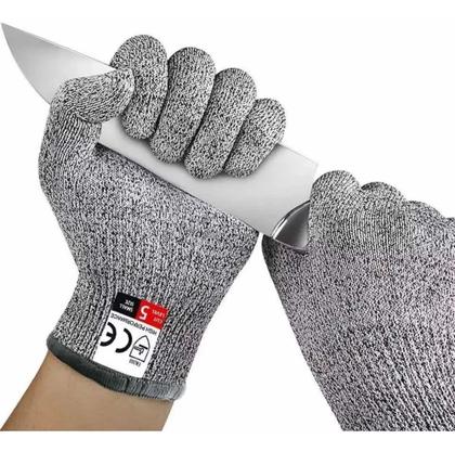 Imagem de Par De Luvas Anti-corte Kit c2 uni Profissional Resistente Segurança