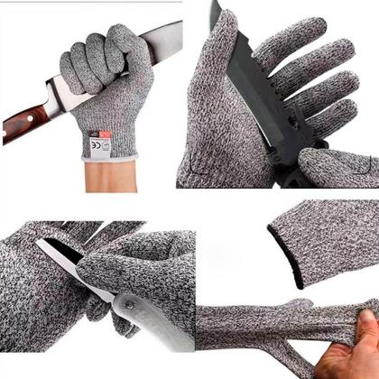 Imagem de Par de Luvas de Proteção Segurança Anticorte HPPE Com Fibra de Vidro - Outras Marcas