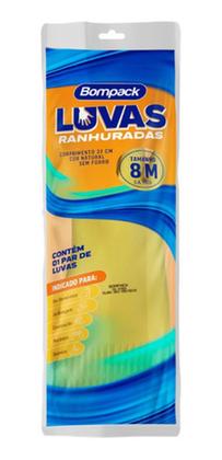 Imagem de Par de Luvas Ranhurada Antiderrapante Tamanhos P M e G