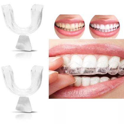 Par de moldeira de silicone para clareamento bruxismo moldável - Essencial Tático Imagem de Par de moldeira de silicone para clareamento bruxismo moldável