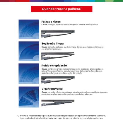 Imagem de Par de Palhetas Limpador Parabrisa Multiclip Original Bosch Citroen Aircross 2011 a 2015
