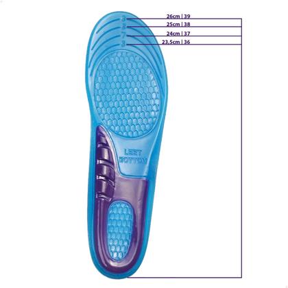 Imagem de Par de Palmilhas Gel Anti Impacto Tamanho Ajustável