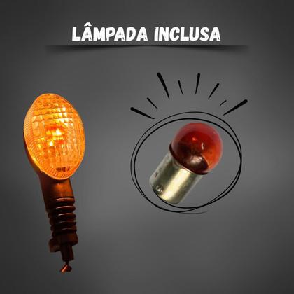 Imagem de Par de Pisca Seta com Lâmpada Completo Yamaha XT 660r 2005 2006 2007 2008 2009 2010 até 2018