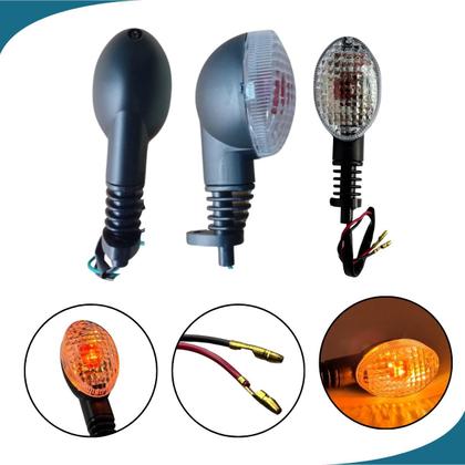Imagem de Par de Pisca Seta com Lâmpada Completo Yamaha XT 660r 2005 2006 2007 2008 2009 2010 até 2018