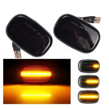 Imagem de Par de Pisca Seta Dinâmico Toyota Hilux SW4 ano 2005 até 2011 Sequencial modelo versão dinal repetidor led 3.0 Srv 4x4 2.7 Sr 4x2 4.0 V6 original