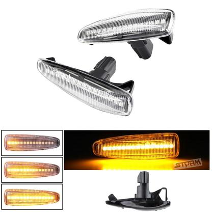 Imagem de Par de Pisca Seta Sequencial Led Paralama Mitsubishi Outlander ano até 2013 SUV luz Dinamica sinal lâmpada repetidor 2012 2011 2010