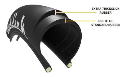 Par de pneus WTB Thickslick 700x23C (23-622) preto - Pneu de