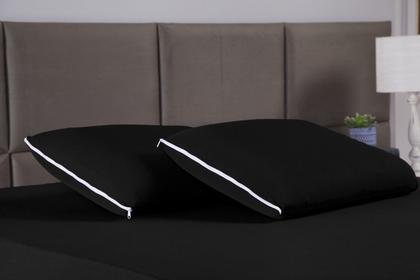 Imagem de Par de Protetores para Travesseiro Capa com Zíper Malha Gel Resistente Lisas