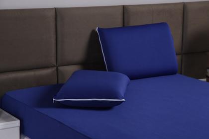 Imagem de Par de Protetores para Travesseiro Capa com Zíper Malha Gel Resistente Lisas