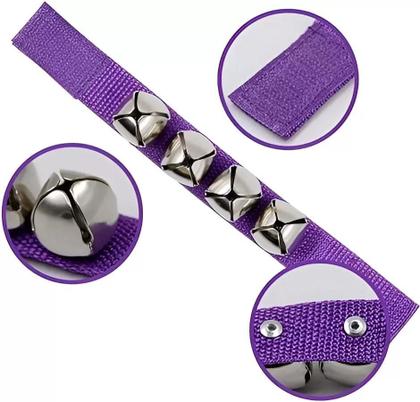 Imagem de Par De Pulseiras Chocalho Com Guizo Infantil De Pulso Canela