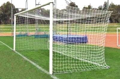 Imagem de Par de Rede para Trave de Gol Futebol de Campo Fio 4 Tipo México Nylon