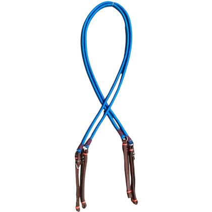 Imagem de Par de Rédea Corda Para Vaquejada Com Compoteira Couro