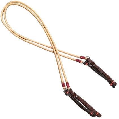 Imagem de Par de Rédea Corda Para Vaquejada Com Compoteira Couro