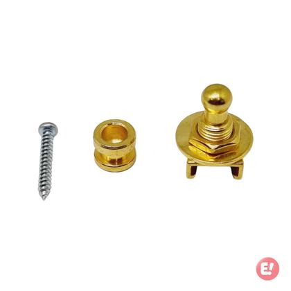 Imagem de Par de Roldana Strap Lock Dourado Guitarra Violão Baixo