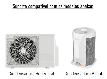 Imagem de Par de Suporte para Ar Condicionado Split 400mm em Ferro Reforçado  Suporta até 50kg  Suporte para