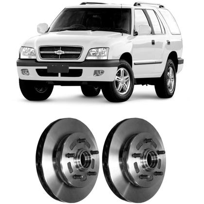 Imagem de Par Disco Freio Com Cubo Blazer 4x2 1997 a 11 Hipper Freios