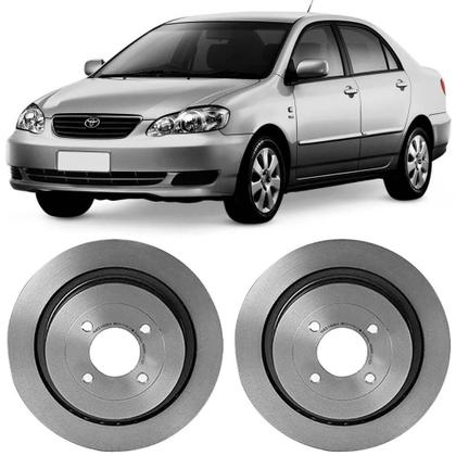 Imagem de Par Disco Freio Corolla 1.6 1.8 2003 a 2008 Dianteiro Ventilado Hipper Freios