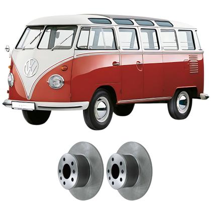 Imagem de Par Disco Freio Dianteiro vw Kombi 1976 a 2012 5 Furos