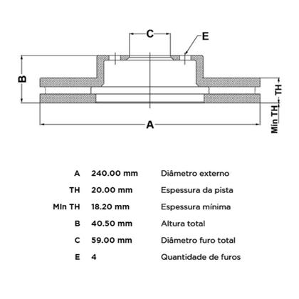 Imagem de Par Disco Freio Fiat Palio Uno 2008 a 2021 Dianteiro Ventilado Fremax BD8929