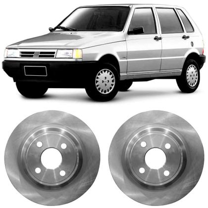 Imagem de Par Disco Freio Fiat Uno 85 a 2010 Dianteiro Sólido RPDI0050.0 Original TRW