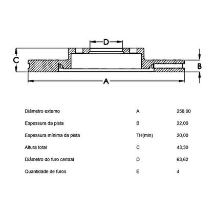 Imagem de Par Disco Freio Focus 2001 a 2007 Dianteiro Ventilado Original TRW